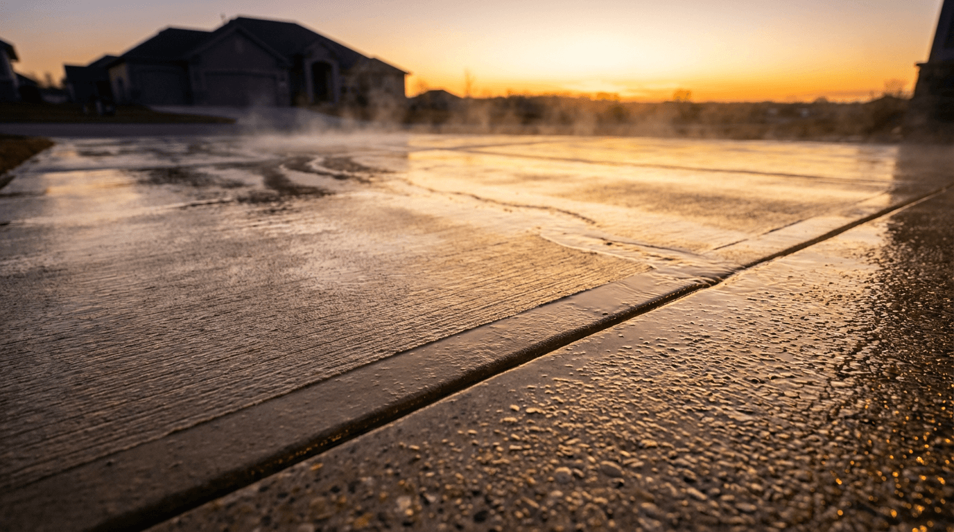 Clean residential home exterior after professional pressure washing service in O'Fallon